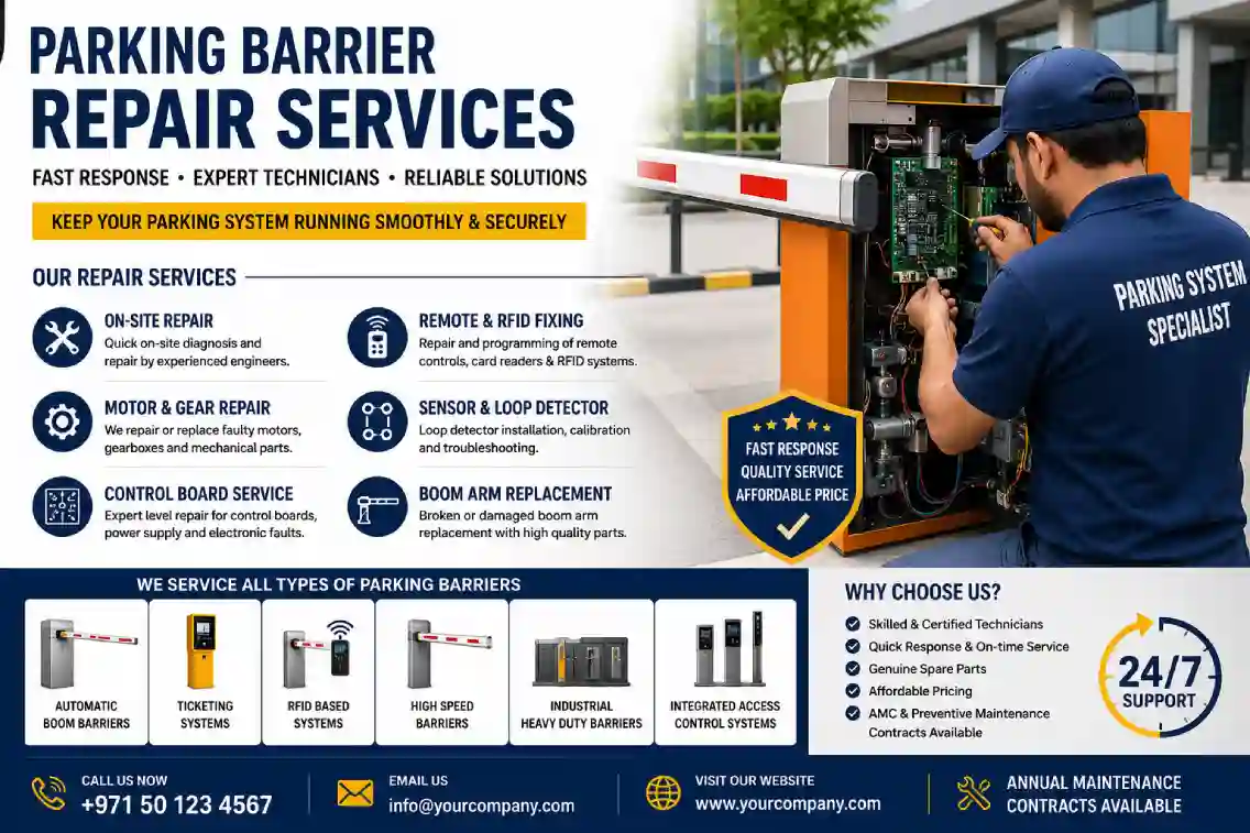 Parking Barrier Repair Services in UAE | Fast & Reliable Maintenance Solutions